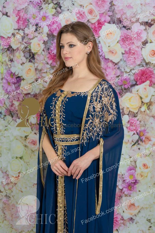 ⁦ستايل خليجي مع رداء مشغول | نيلي⁩ - الصورة ⁦3⁩