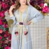 ⁦قفطان مغربي قطعتين منفصله | ازرق⁩ - الصورة ⁦2⁩