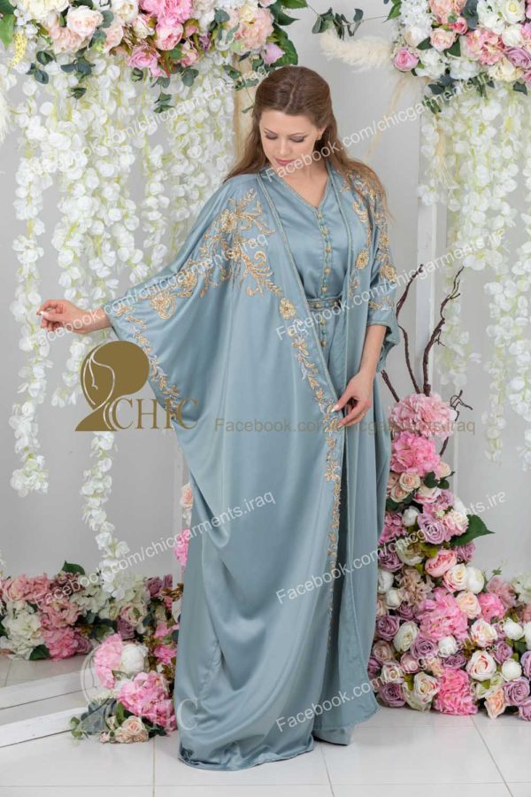 ⁦قفطان ردن مفتوحه | زيتوني⁩ - الصورة ⁦2⁩
