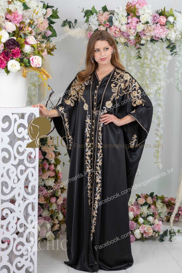 قفطان ردن مفتوحه | اسود