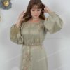 ⁦ٍقفطان قطعه واحده ثلاث ارباع ردن | فستقي⁩ - الصورة ⁦2⁩