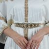 ⁦قفطان قطعه واحده ثلاث ارباع الردن مفتوح | ابيض⁩ - الصورة ⁦3⁩